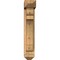Ekena Millwork Olympic Arts and Crafts Smooth Bracket w/ Offset Brace, Western Red Cedar, 5 1/2"W x 18"D x 30"H BKT0604X18X30OLY03SWR - alternate 2